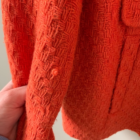 Orange wool/acrylic banana republic jacket - Picture 3 of 5